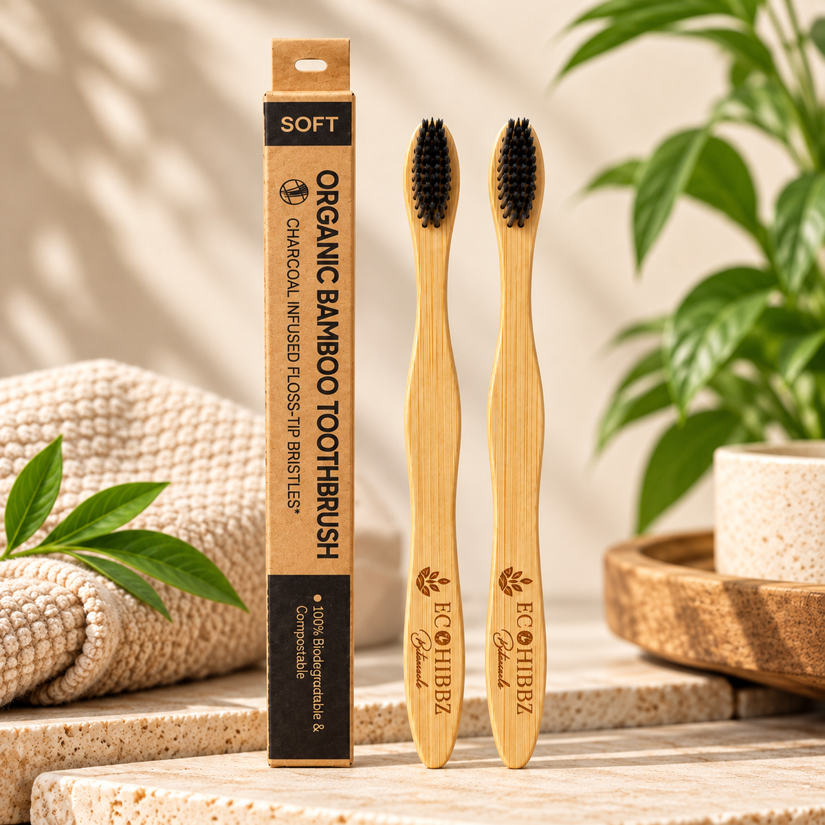 Bamboo Toothbrush (Pack of 2)