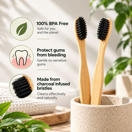 Bamboo Toothbrush (Pack of 2)